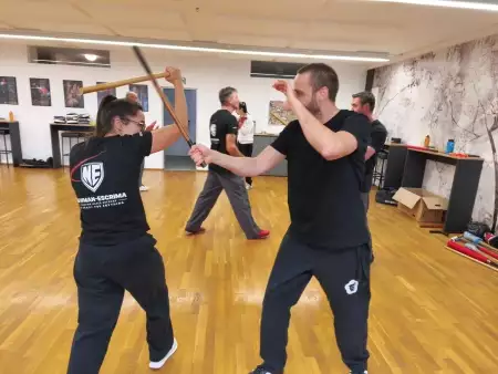 Newman Escrima in der WingTsun Schule Dornbirn